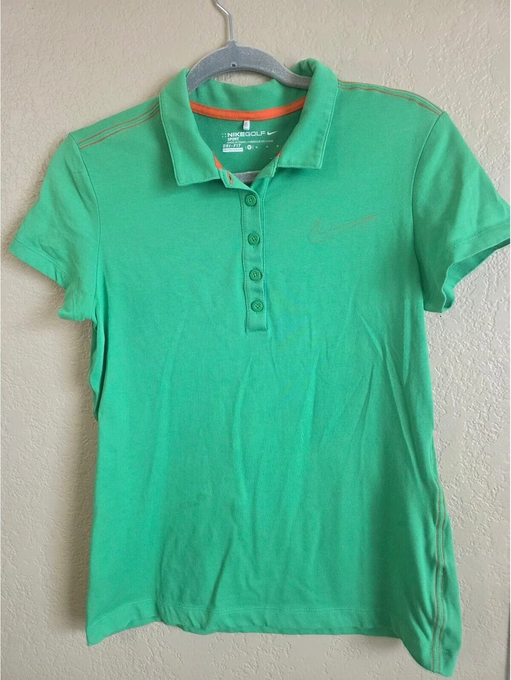 Nike Golf Dri-FIT Green Polo Shirt Medium